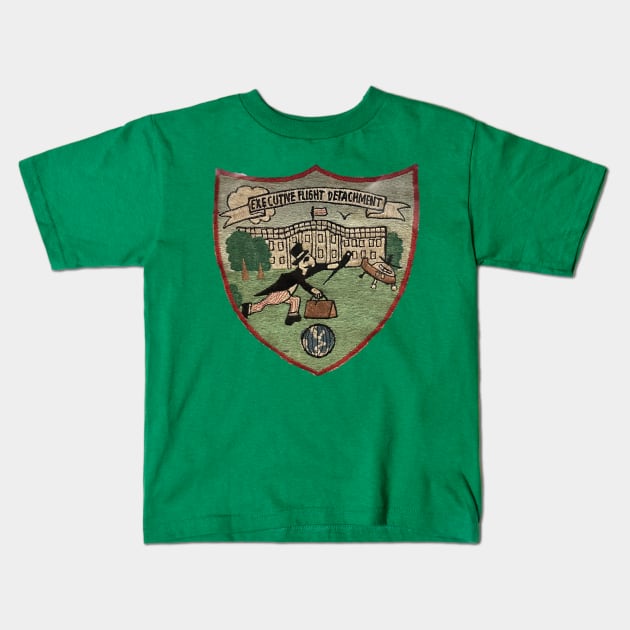 Executive Flight Detachment Shield Kids T-Shirt by Limb Store